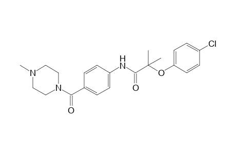 2-(p-chlorophenoxy)-2-methyl-4'-[(4-methyl-1-piperazinyl)carbonyl]propionanilide