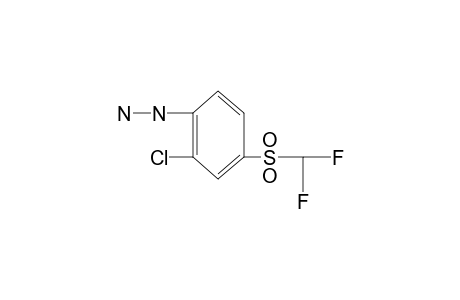 {2-chloro-4-[(difluoromethyl)sulfonyl]phenyl}hydrazine