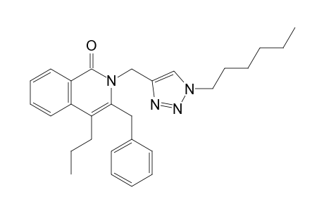 3-Benzyl-2-[(1-n-hexyl-1H-1,2,3-triazol-4-yl)methyl]-4-n-propylisoquinolin-1(2H)-one