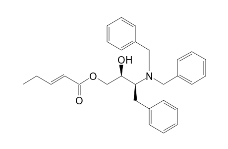 (2S,3S)-O1-Penta-2-enoyl-3-dibenzylamino-4-phenylbutane-1,2-diol
