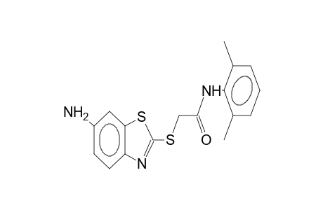 N-(2,6-dimethylphenyl)-6-aminobenzothiazol-2-ylthioacetamide