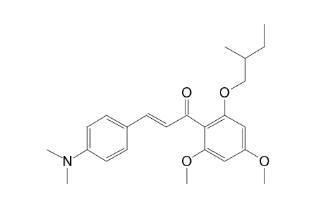 4',6'-Dimethoxy-4-dimethylamino-2'-(2-methylbutyl)oxychalcone (isomer 1)