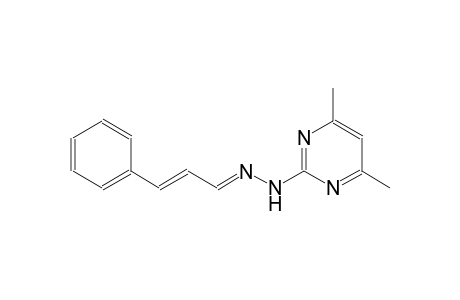 (1E,2E)-3-phenyl-2-propenal (4,6-dimethyl-2-pyrimidinyl)hydrazone