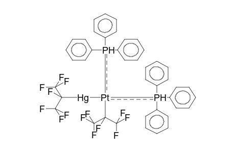 CIS-(HEPTAFLUOROISOPROPYLMERCURO)HEPTAFLUOROISOPROPYLBIS(TRIPHENYLPHOSPHINE)PLATINA