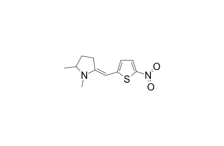 (5E)-1,2-dimethyl-5-[(5-nitro-2-thienyl)methylene]pyrrolidine