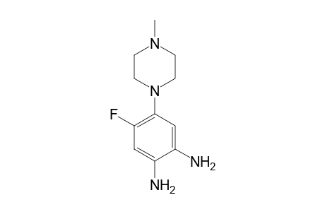 4-Fluoranyl-5-(4-methylpiperazin-1-yl)benzene-1,2-diamine