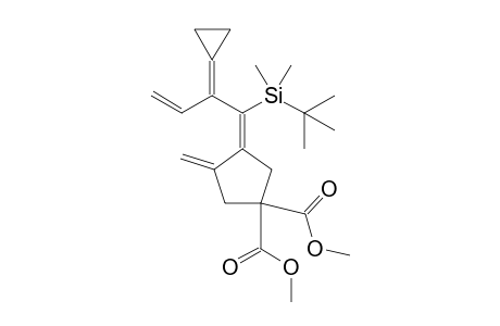 DIMETHYL-3-[(E)-1'-[TERT.-BUTYL-(DIMETHYL)-SILYL]-2'-CYCLOPROPYLIDENE-3'-BUTENYLIDENE]-4-METHYLENE-1,1-CYCLOPENTANEDICARBOXYALATE