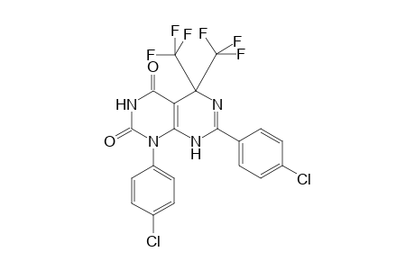 1,7-bis(4-chlorophenyl)-5,5-bis(trifluoromethyl)-5,8-dihydropyrimido[4,5-d]pyrimidine-2,4(1H,3H)-dione