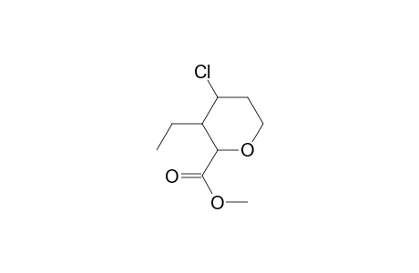 4-Chloro-2-carbomethoxy-3-ethylterahydropyran