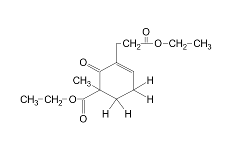 5-carboxy-5-methyl-6-oxo-1-cyclohexene-1-propionic acid, diethyl ester