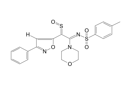 .alpha.-[3'-(Phenyl)isoxazolyl]-.alpha.-(Z)-sulfinyl-N-(4-methylphenylsulfonyl)morpholinoacetamidin