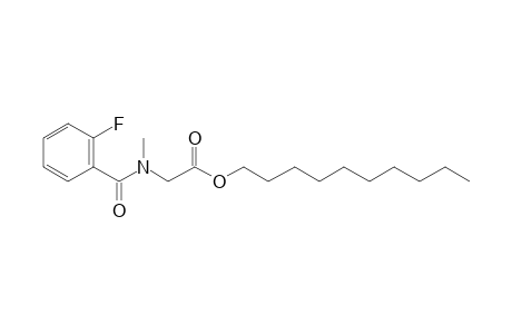 Sarcosine, N-(2-fluorobenzoyl)-, decyl ester