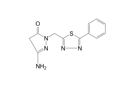 3-amino-1-[(5-phenyl-1,3,4-thiadiazol-2-yl)methyl]-2-pyrazolin-5-one