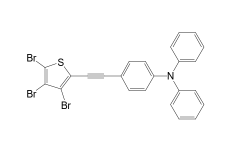 N,N-Diphenyl-4-((3,4,5-tribromothiophen-2-yl)ethynyl)aniline