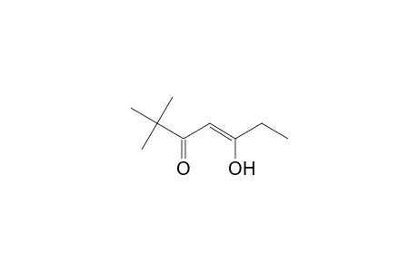 2,2-Dimethylheptan-3,5-dion, enol-form