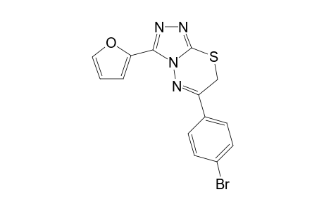 6-(4-bromophenyl)-3-(furan-2-yl)-7H-[1,2,4]triazolo[3,4-b][1,3,4]thiadiazine