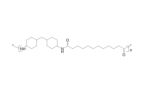 Polyamide from methylene-bis(4-aminocyclohexane) and dodecane diacid