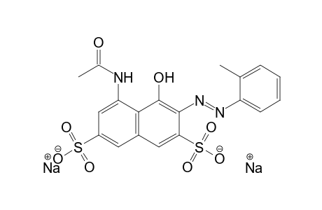 2,7-Naphthalenedisulfonic acid, 5-(acetylamino)-4-hydroxy-3-[(2-methylphenyl)azo]-, disodium salt