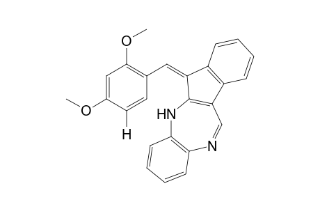 (Z)-6-(2,4-dimethoxybenzylidene)-5,6-dihydrobenzo[b]indeno[2,1-e][1,4]diazepine