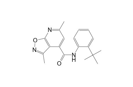 isoxazolo[5,4-b]pyridine-4-carboxamide, N-[2-(1,1-dimethylethyl)phenyl]-3,6-dimethyl-