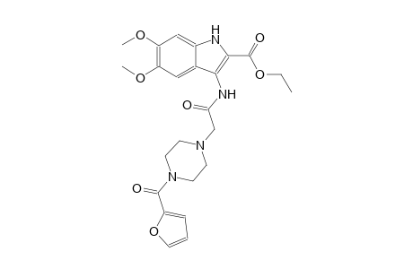 ethyl 3-({[4-(2-furoyl)-1-piperazinyl]acetyl}amino)-5,6-dimethoxy-1H-indole-2-carboxylate