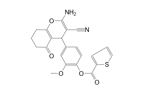 Thiophene-2-carboxylic acid, [4-(5,6,7,8-tetrahydro-2-amino-3-cyano-5-oxo-4H-chromen-4-yl)-2-methoxyphenyl] ester