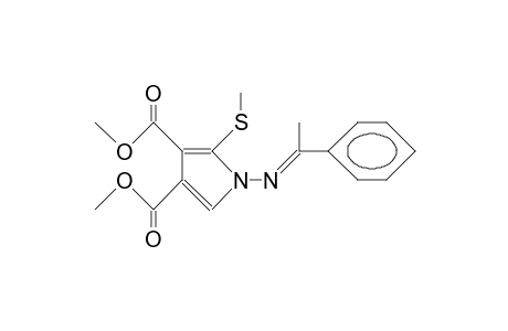 1-(A-Methyl-benzylideneamino)-2-methylthio-pyrrole-3,4-dicarboxylic acid, dimethyl ester