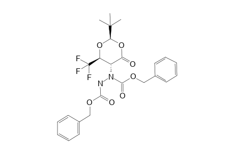 (2R,5R,6S)-2-(Tert-butyl)-5-(N,N'-bis(benzyloxycarbonyl)hydrazino)-6-trifluoromethyl-1,3-dioxan-4-one