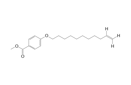 p-[(10-undecenyl)oxy]benzoic acid, methyl ester