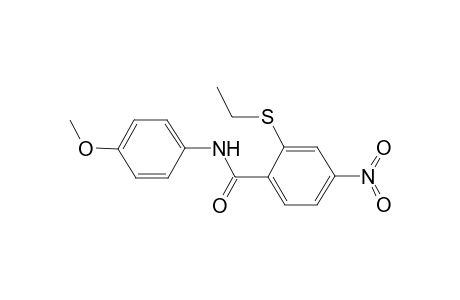 2-Ethylsulfanyl-N-(4-methoxy-phenyl)-4-nitro-benzamide