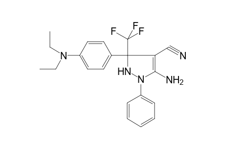 3-Amino-5-[4-(diethylamino)phenyl]-2-phenyl-5-(trifluoromethyl)-1H-pyrazole-4-carbonitrile