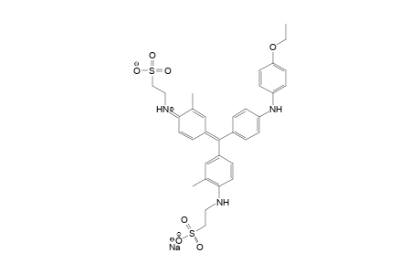 Ethanesulfonic acid, 2-[[4-[[4-[(4-ethoxyphenyl)amino]phenyl][3-methyl-4-[(2-sulfoethyl)amino]phenyl]methylene]-2-methyl-2,5-cyclohexadien-1-ylidene]amino]-, monosodium salt