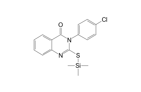 3-(4-Chlorophenyl)-2-mercapto-4(3H)-quinazolinone, tms derivative