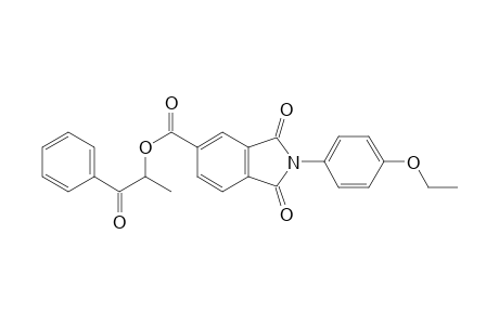 1H-isoindole-5-carboxylic acid, 2-(4-ethoxyphenyl)-2,3-dihydro-1,3-dioxo-, 1-methyl-2-oxo-2-phenylethyl ester