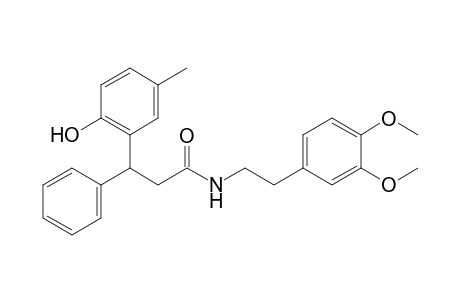 benzenepropanamide, N-[2-(3,4-dimethoxyphenyl)ethyl]-2-hydroxy-5-methyl-beta-phenyl-