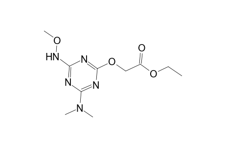 Ethyl ([4-(dimethylamino)-6-(methoxyamino)-1,3,5-triazin-2-yl]oxy)acetate
