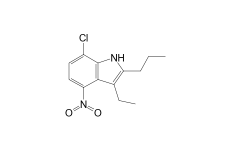 7-Chloro-3-ethyl-4-nitro-2-n-propylindole