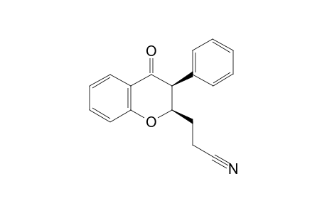 syn-3-(4-Oxo-3-phenylchroman-2-yl)propanenitrile