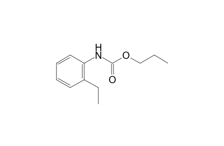 o-ethylcarbanilic acid, propyl ester