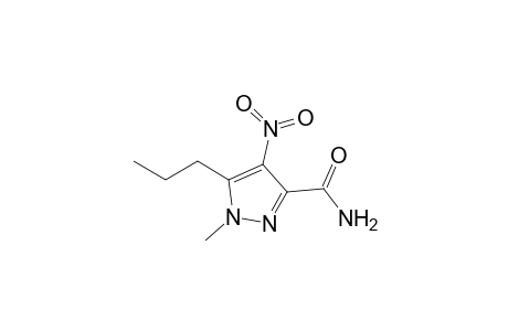1-METHYL-4-NITRO-5-PROPYL-3-PYRAZOLECARBOXAMIDE