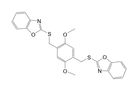 2-({4-[(1,3-benzoxazol-2-ylsulfanyl)methyl]-2,5-dimethoxybenzyl}sulfanyl)-1,3-benzoxazole