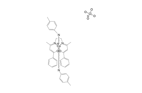 TRANS-[DI-(P-TOLUIDINE)-BIS-(BENZOYLACETONE)-ETHYLENEDIIMINATOCOBALT-(III)]-PERCHLORATE-COMPLEX