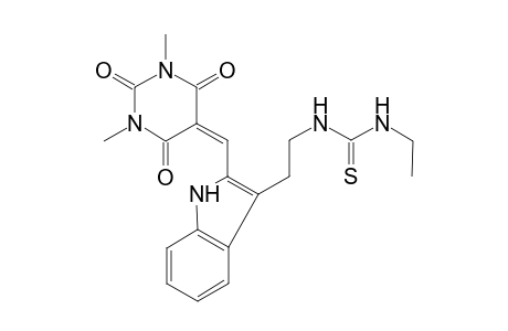 N-(2-{2-[(1,3-dimethyl-2,4,6-trioxotetrahydro-5(2H)-pyrimidinylidene)methyl]-1H-indol-3-yl}ethyl)-N'-ethylthiourea