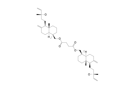 BUTANEDIOIC-ACID-BIS-[(13S)-13-HYDROXY-LABDA-8(17),14-DIEN-19-YL]-ESTER