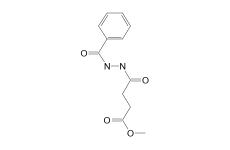 Butanedioic acid, monohydrazide, N2-benzoyl-, methyl ester