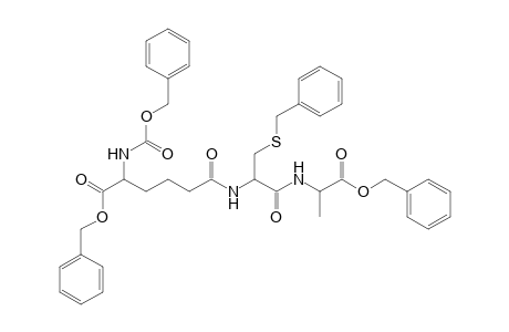 Benzyl 5-[(benzyloxy)carbonyl]-11-[(benzylsulfanyl)methyl]-14-methyl-3,9,12-trioxo-1-phenyl-2-oxa-4,10,13-triazapentadecan-15-oate