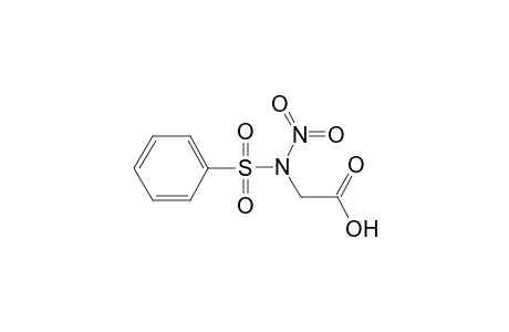 Benzenesulfonylamino-acetic acid, N-nitro-