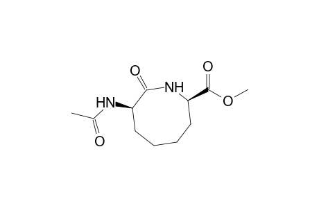 (2R,7R)-7-acetamido-8-keto-azocane-2-carboxylic acid methyl ester