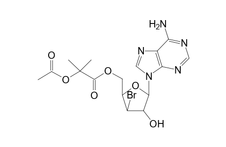 9-[5-O-(2-Acetoxyisobutyryl)-3-deoxy-3-bromo]adenosine