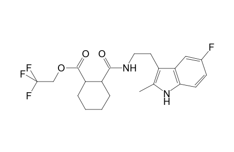 2,2,2-Trifluoroethyl 2-({[2-(5-fluoro-2-methyl-1H-indol-3-yl)ethyl]amino}carbonyl)cyclohexanecarboxylate